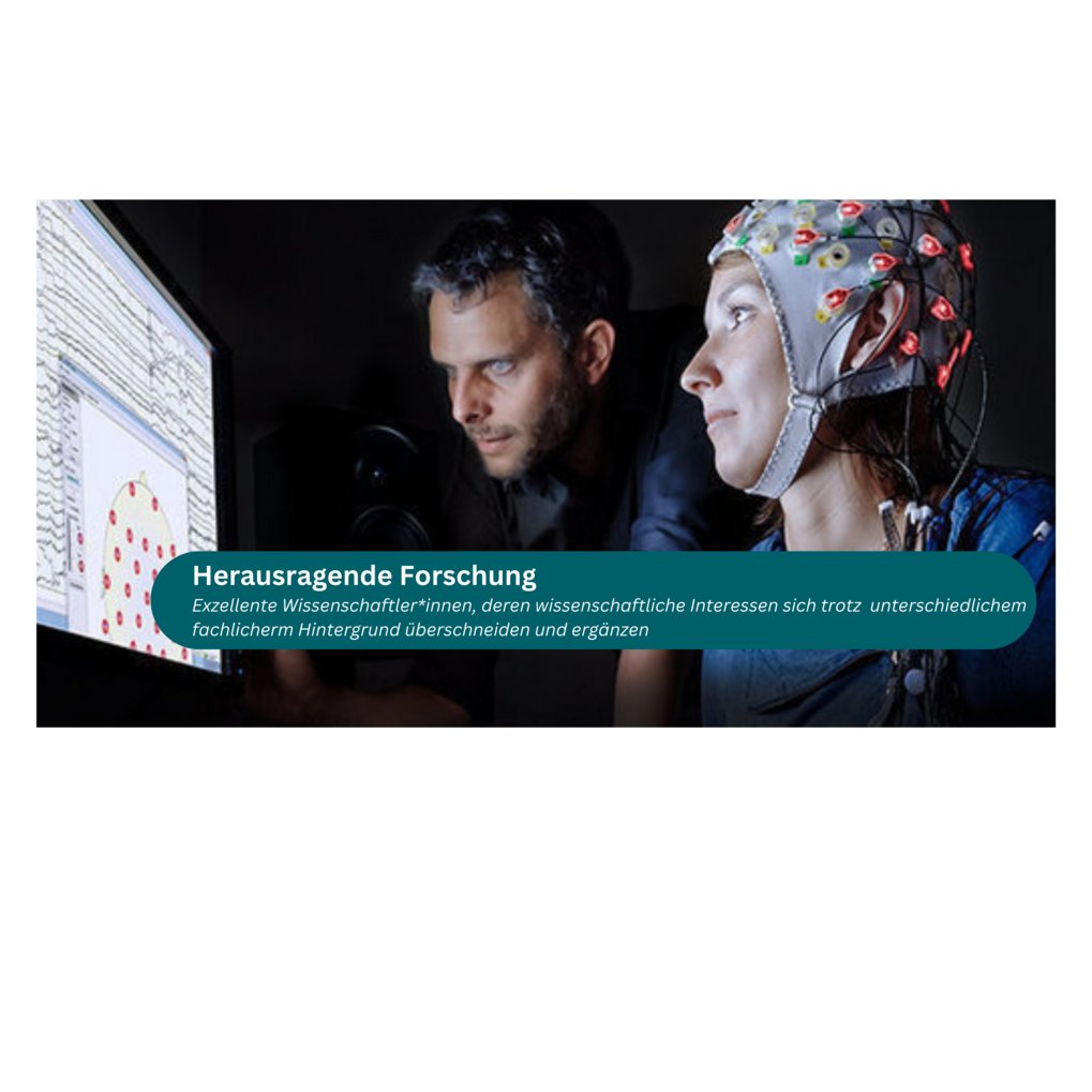 EEG-Tests werden an einer Person durchgeführt, die ein neuronales Interface trägt.