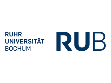 Logo der Ruhr-Universität Bochum in Blau.