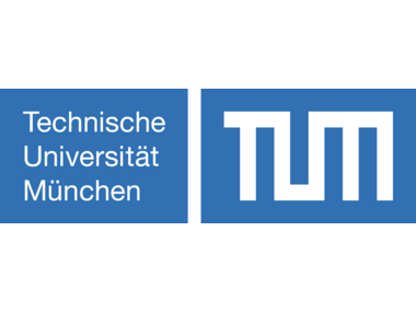 Logo der Technischen Universität München in Blau und Weiß.