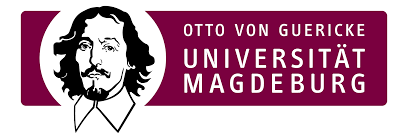 Logo of Otto von Guericke University Magdeburg.
