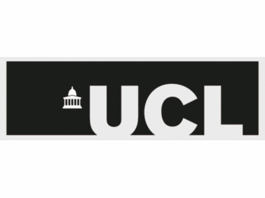 UCL-Logo mit stilisiertem Gebäude.