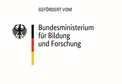 Logo des Bundesministeriums für Bildung und Forschung, gefördert vom BMBF.