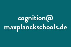 Email address cognition@maxplanckschools.de in white on teal background