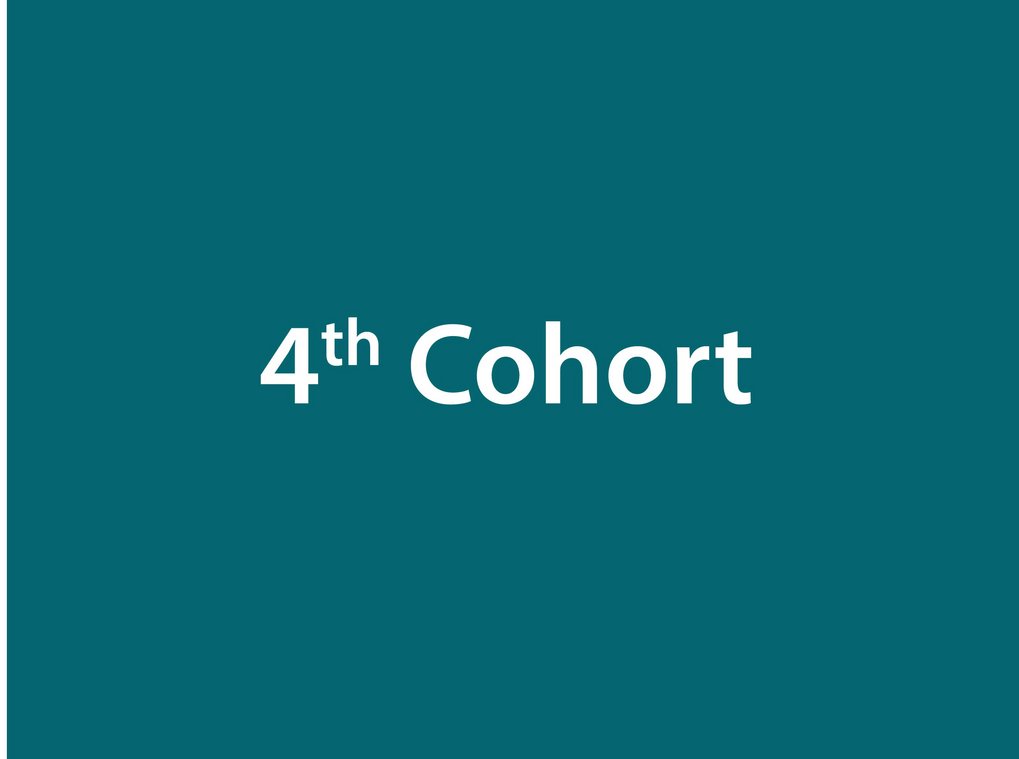 Text "4th-year cohort" on teal background.